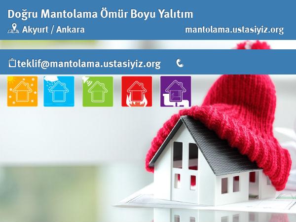 Akyurt'da doğru mantolama, ömür boyu yalıtım