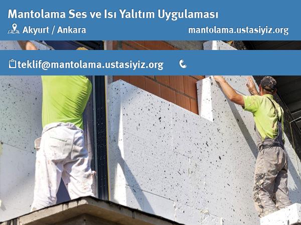 Akyurt mantolama, ses ve ısı yalıtım uygulaması