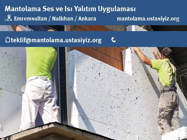 Emremsultan mantolama, ses ve ısı yalıtım uygulaması