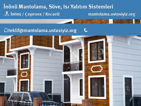 İnönü mantolama, söve, ısı yalıtım sistemleri